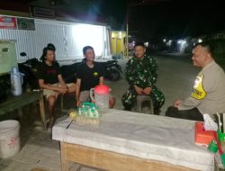 Berikan rasa nyaman, Bhabinkamtibmas Babadan Polsek Gunung Jati Polres Cirebon Kota, Sambang patroli  jam santap sahur