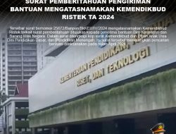 KLARIFIKASI HOAX – FABRICAED CONTENT SURAT PEMBERITAHUAN PENGIRIMAN BANTUAN MENGATASNAMAKAN KEMENDIKBUD RISTEK TA 2024