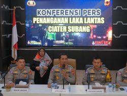 Dirlantas Polda Jabar Ungkap Pakta Mencengangkan Saat Gelar Konferensi Pers Laka Lantas Bus Maut Ciater di Aula Patriatama Polres Subang