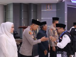 Polres Sukabumi Kota Amankan Pelepasan dan Keberangkatan Calon Jemaah Haji Kloter 35