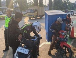 Hari Pertama Operasi Patuh Lodaya, Puluhan Motor Terjaring Razia di Jalan Raya Alternatif Sentul Bogor