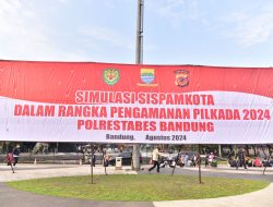 Dalam Rangka Pengamanan Pilkada Tahun 2024, Polrestabes Bandung Laksanakan Simulasi Simpamkota