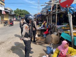 Jaga Situasi Kamtibmas, Sat Samapta Polres Garut Patroli Pasar Tradisional