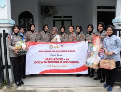 Rangkaian Giat Dalam Rangka HUT Polwan ke-76 TH Anjangsana Ke Polwan Polres Bogor Yang Sudsh Purna Tugas