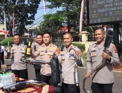 Selama 17 hari Operasi KRYD, Polres Cianjur Berhasil Mengamankan Ribuan Knalpot dan Minuman Keras