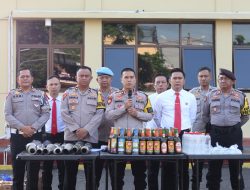 Polres Cianjur Menggelar Konferensi Pers Hasil KRYD Selama 7 Hari