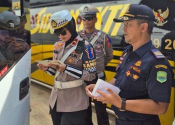 Polres Subang dan Dishub Gencarkan Ramp Check Bus Pariwisata Pada Libur Akhir Pekan