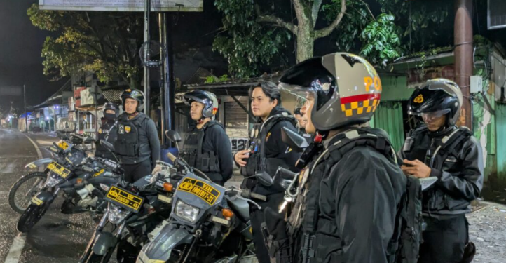 Patroli Tim Macan Bintana Polres Sukabumi Kota Tingkatkan Keamanan Jelang Ramadhan