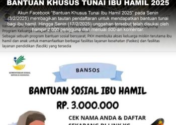 [PENIPUAN] TAUTAN PENDAFTARAN BANTUAN KHUSUS TUNAI IBU HAMIL 2025
