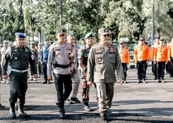 Apel Gelar Pasukan Operasi Ketupat Lodaya 2025 : Polres Ciamis Siap Amankan Mudik Lebaran 2025: