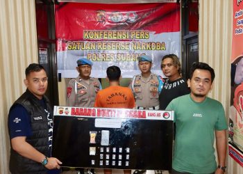 Polres Subang Tetapkan Tersangka dalam Kasus Penyalahgunaan Sabu, Amankan 17,20 Gram Barang Bukti