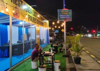 Polres Sukabumi Dirikan Rest Area “Kafe” di Exit Tol Parungkuda, Tuai Pujian Pemudik