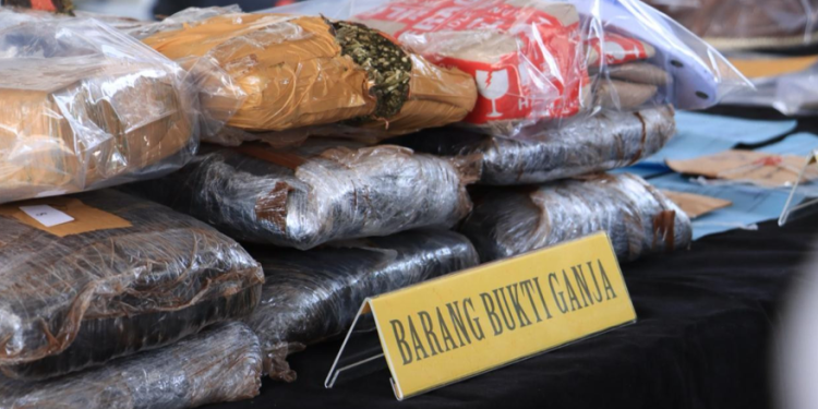 Polres Sukabumi Kota Gagalkan Peredaran 1,52 Kg Ganja, Dua Pengedar Ditangkap