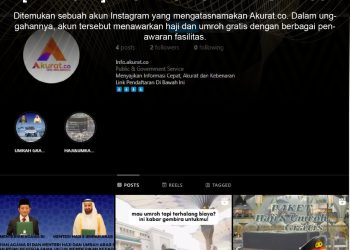 [PENIPUAN] Akun Instagram Akurat.co