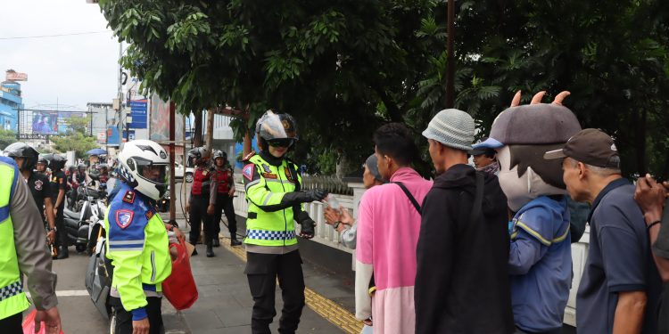 Polres Sukabumi Kota Jaga Kondusifitas Kamtibmas dan Kelancaran Lalu Lintas Jelang Buka Puasa Ramadhan