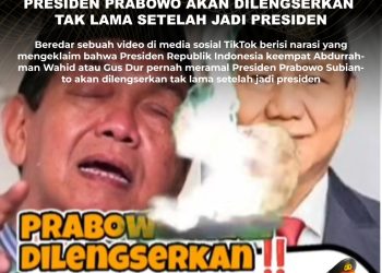 [HOAKS] Gus Dur Ramalkan Presiden Prabowo akan Dilengserkan Tak Lama setelah Jadi Presiden
