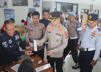 Polres Garut Pastikan Keselamatan Arus Mudik Lebaran 2025: Ramp Check dan Tes Urine Sopir Bus Dilakukan