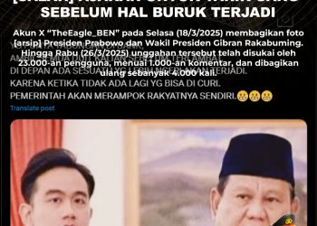 [SALAH] Ajakan untuk Tarik Uang sebelum Hal Buruk Terjadi
