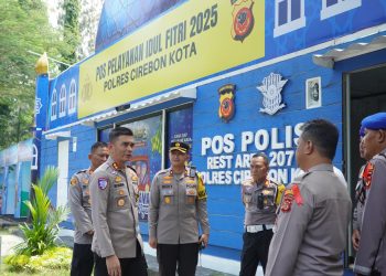 Polres Cirebon Kota Pastikan Kesiapan Pos Pelayanan Arus Mudik Lebaran 2025 di Tol Palikanci