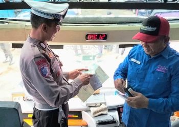 Polres Bogor Bersama Forkompinda Lakukan Pengecekan Kelayakan Kendaraan Angkutan Umum Mudik Lebaran Idul Fitri 1446 H
