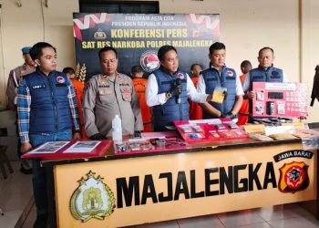Polres Majalengka Berhasil Ungkap Jaringan Narkoba, Amankan 7 Tersangka