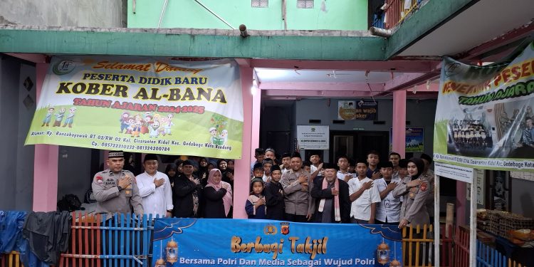 Polda Jabar Bersama Media Berbagi Kebahagiaan di Bulan Ramadan, Santuni Anak Yatim di Yayasan Al-Bana