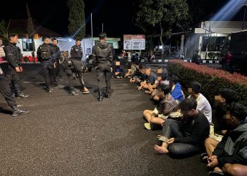 Polres Garut Amankan 15 Pemuda Terlibat Perjudian Balap Lari di Garut Kota