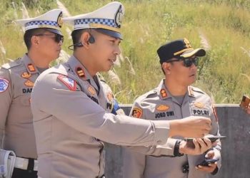 Kapolres Sumedang Tinjau Lokasi Kecelakaan Maut Tol Cisumdawu