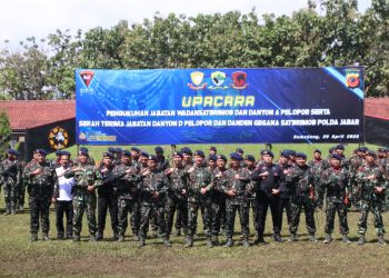 Satbrimob Polda Jabar Kukuhkan Sejumlah Pejabat Baru