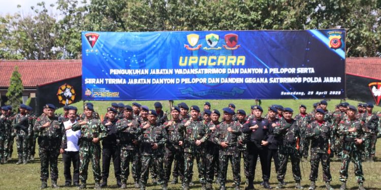 Satbrimob Polda Jabar Kukuhkan Sejumlah Pejabat Baru