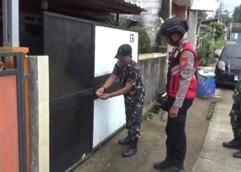 Patroli Gabungan TNI-Polri Jaga Keamanan Rumah Kosong di Sumedang Selama Lebaran