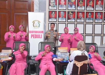 Polrestabes Bandung Gelar Donor Darah, Tunjukkan Kepedulian Sosial