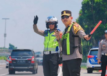 Kapolres Subang Pastikan Kelancaran One Way di Tol Cipali