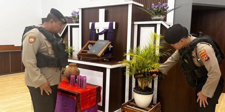 Polres Majalengka Sterilisasi Gereja Jelang Perayaan Paskah