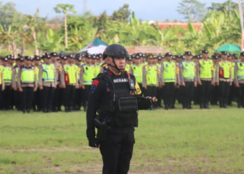 152 Personel Polres Garut Amankan PSU Pilkada Kabupaten Tasikmalaya
