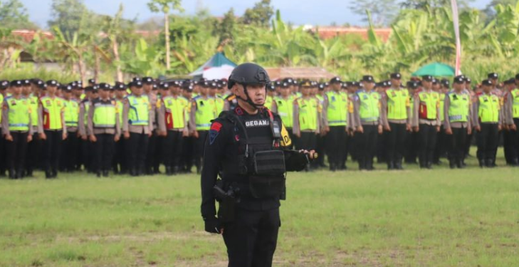 152 Personel Polres Garut Amankan PSU Pilkada Kabupaten Tasikmalaya