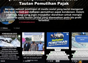 KLARIFIKASI HOAX – IMPOSTER CONTENT [PENIPUAN] Akun TikTok Beserta Tautan Pemutihan Pajak