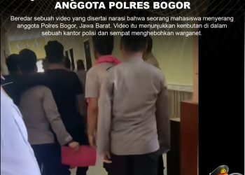 [HOAKS] Mahasiswa Menyerang Anggota Polres Bogor