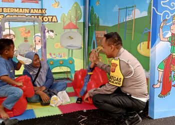 Gerai Bermain Anak di Rest Area Tol Palikanci: Sentuhan Humanis Satlantas Polres Cirebon Kota untuk Pemudik