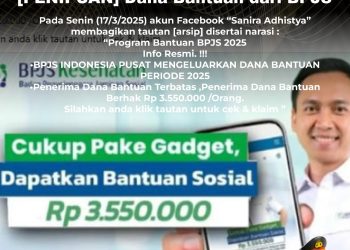 [PENIPUAN] Dana Bantuan dari BPJS