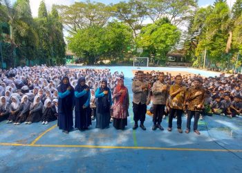 Tingkatkan Kesadaran Hukum dan Keselamatan Berlalu Lintas, Polsek Cijeungjing Sosialisasikan UU Lalu Lintas dan SE Bupati Ciamis di MTsN 15 Ciamis
