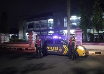 Sat Samapta Polres Ciamis Patroli Biru di Malam Hari: Cegah Balap Liar dan Tindak Kriminalitas, Jaga Keamanan Warga