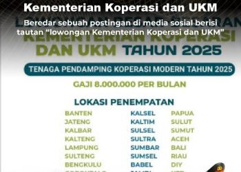 KLARIFIKASI HOAX – IMPOSTER CONTENT  [PENIPUAN] Tautan Lowongan Kementerian Koperasi dan UKM