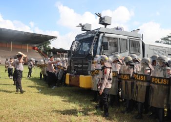 Ratusan Polisi Sukabumi Tingkatkan Kemampuan Pengendalian Massa Jelang May Day
