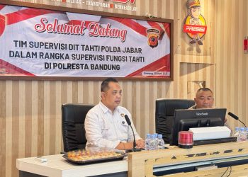 Dit Tahti Polda Jabar Supervisi Polresta Bandung, Tingkatkan Pengelolaan Tahanan dan Barang Bukti