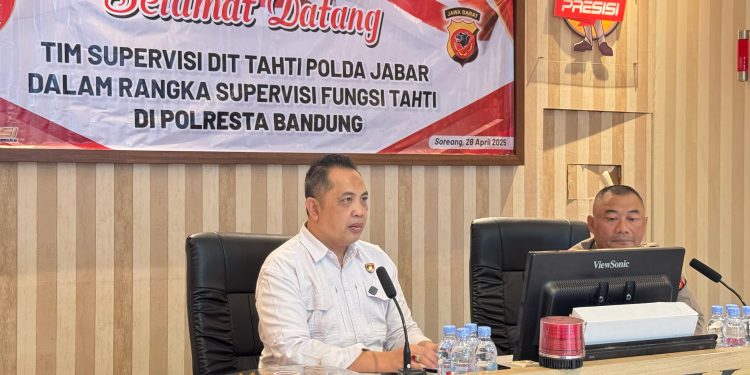 Dit Tahti Polda Jabar Supervisi Polresta Bandung, Tingkatkan Pengelolaan Tahanan dan Barang Bukti