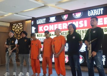 Polres Garut Berhasil Ungkap Kasus Curanmor Bersenjata: 3 Tersangka Ditangkap, 8 Unit Motor Hasil Curian Diamankan