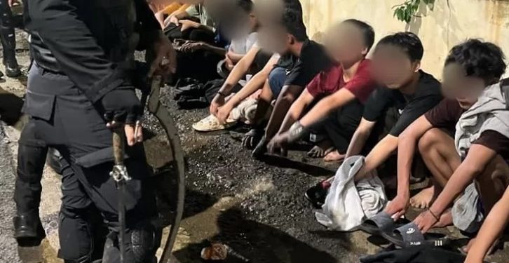 Cegah Tawuran, Polresta Bogor Kota Amankan 16 ABG dan 5 Sajam Di Tanah Sareal Bogor