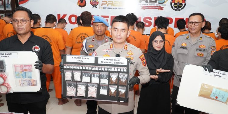 Polres Cirebon Kota Berhasil Ungkap 18 Kasus Peredaran Narkoba dan Obat Terlarang, 26 Tersangka Diamankan