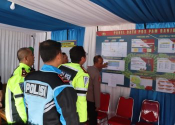 Kapolres Ciamis dan Pamatwil Polda Jabar Tinjau Pos Pengamanan Operasi Ketupat Lodaya 2025 di Ciamis, Pastikan Arus Mudik Lancar